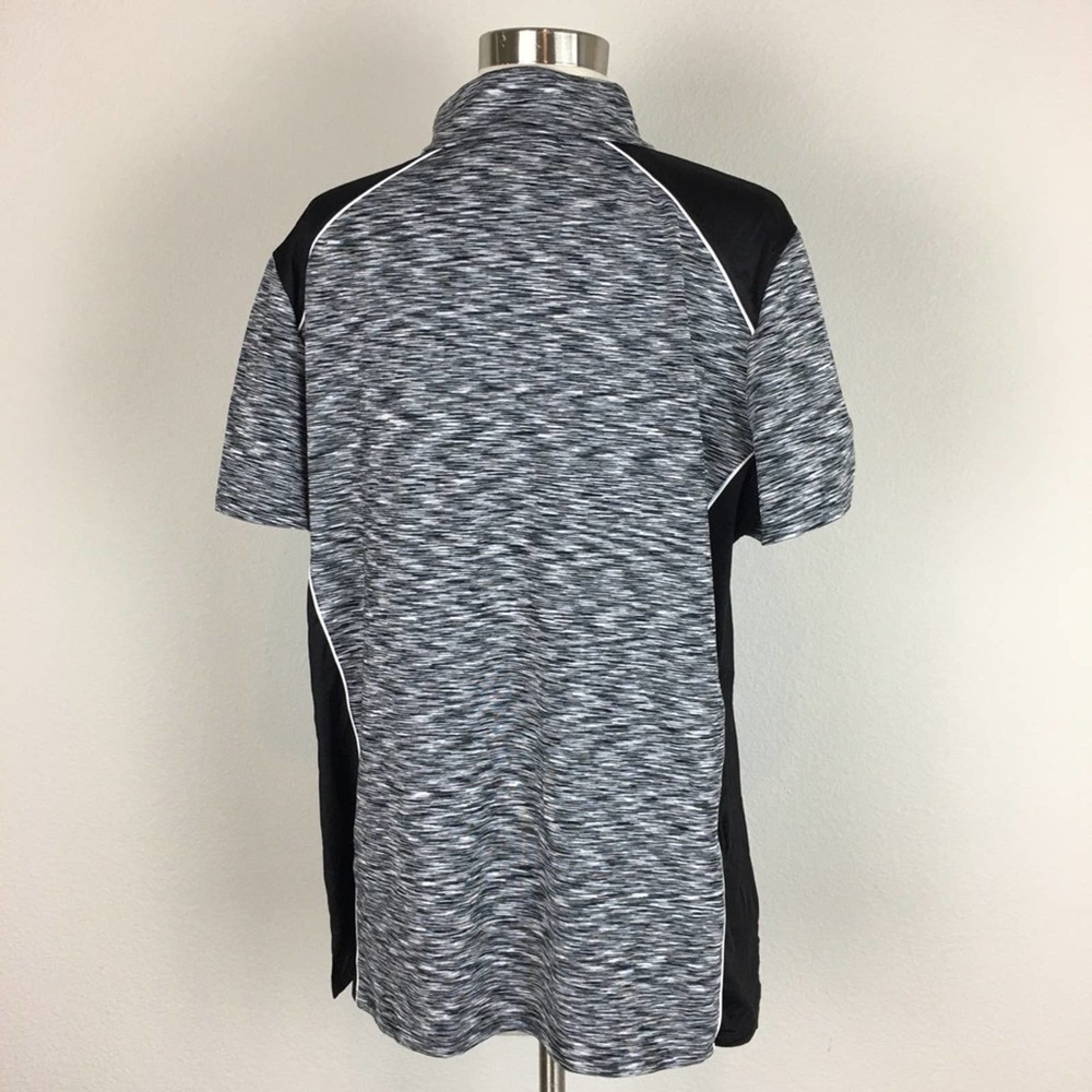 Chico's Black and Gray Short Sleeve Top - Picture 4 of 6